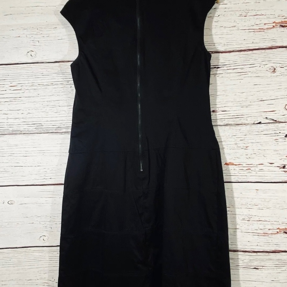 Calvin Klein Shift Dress Womens Sz 12 Classic Black Professional Interview - Picture 2 of 9